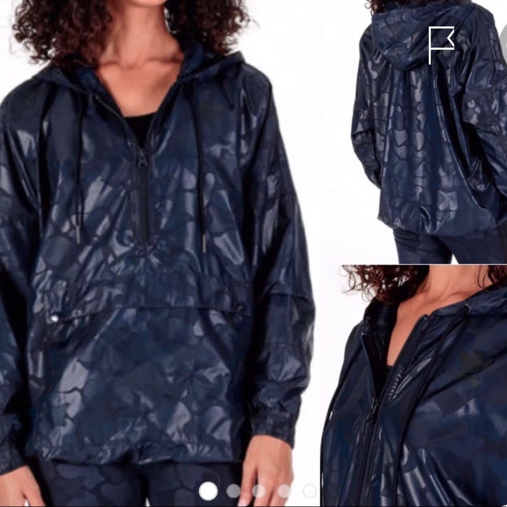 Adidas navy Camo windbreaker